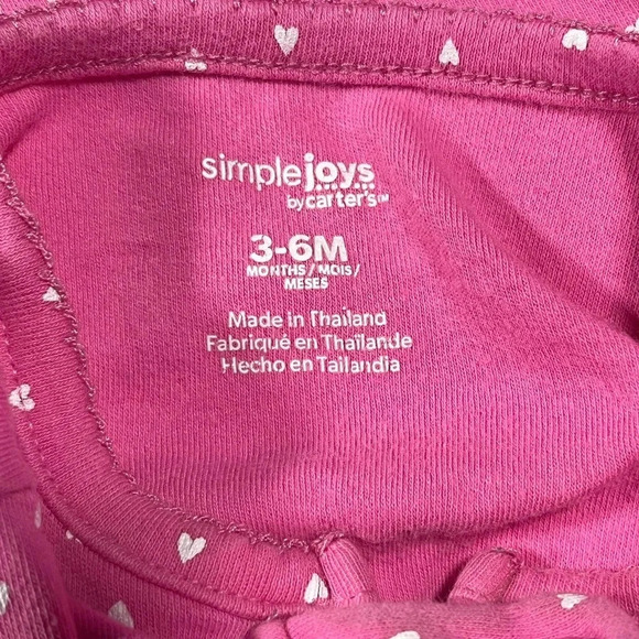 4/$20 Simple Joys  Pink Elephant Sleeper - Picture 4 of 4